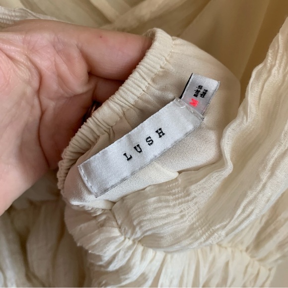 Lush Elegant Cream Wrap Maxi Dress - Picture 7 of 9